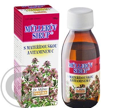 Müllerův sirup s mateřídouškou a vitaminem C 130g, Müllerův, sirup, mateřídouškou, vitaminem, C, 130g