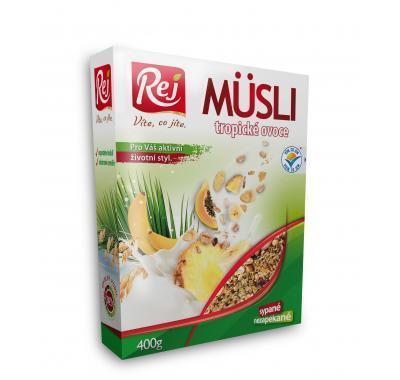 Müsli sypané Tropické ovoce 400g, Müsli, sypané, Tropické, ovoce, 400g