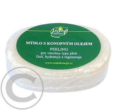 Mýdlo s konopným olejem Peeling 100g, Mýdlo, konopným, olejem, Peeling, 100g