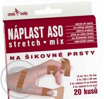 Náplast ASO PRŮHLEDNÁ MIX 20ks, Náplast, ASO, PRŮHLEDNÁ, MIX, 20ks