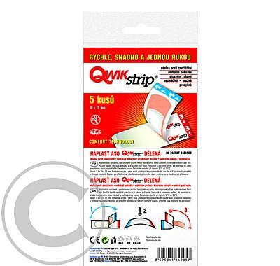 Náplast ASO QwikStrip 19 mm x 72 mm sáček 5 ks, Náplast, ASO, QwikStrip, 19, mm, x, 72, mm, sáček, 5, ks