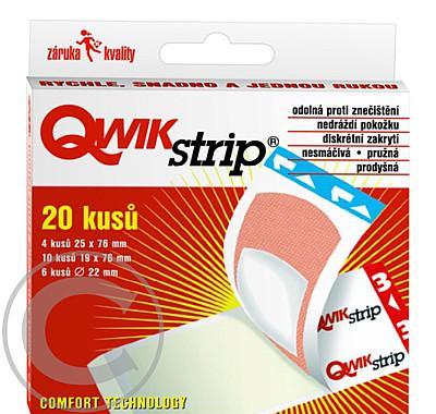 Náplast ASO QwikStrip MIX 20 ks, Náplast, ASO, QwikStrip, MIX, 20, ks