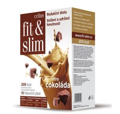CELIUS Fit & Slim ultra Čokoláda 480 g, CELIUS, Fit, &, Slim, ultra, Čokoláda, 480, g