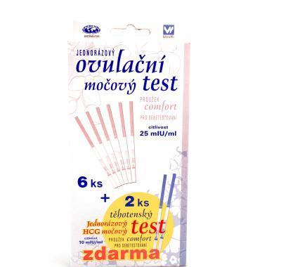 COMFORT Ovulační test proužek 6 ks   2 ks, COMFORT, Ovulační, test, proužek, 6, ks, , 2, ks