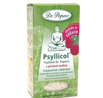 DR. POPOV Psyllicol s příchutí maliny 100 g, DR., POPOV, Psyllicol, příchutí, maliny, 100, g