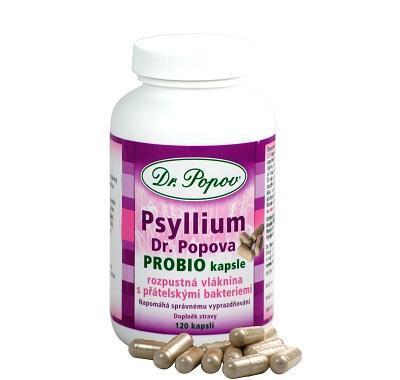 DR. POPOV Psyllium PROBIO 120 kapslí