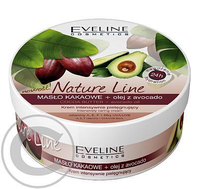 Eveline Nature Line - výživný krém s Kakaovým máslem   avokádovým olejem 210 ml, Eveline, Nature, Line, výživný, krém, Kakaovým, máslem, , avokádovým, olejem, 210, ml