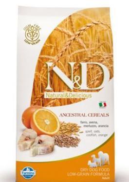 N&D Low Grain DOG Adult Mini Codfish & Orange 800g