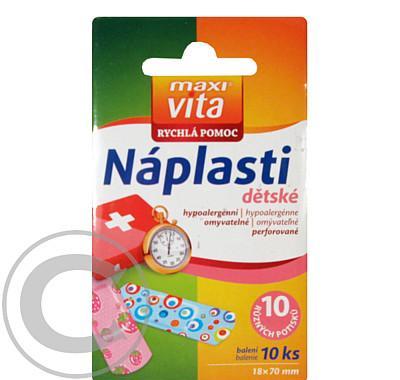 Náplast Maxivita Rychlá pomoc dětské 18x70mm 10ks, Náplast, Maxivita, Rychlá, pomoc, dětské, 18x70mm, 10ks