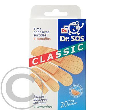Náplasti Dr.SOS Classic voděodolné tělová barva mix 20ks, Náplasti, Dr.SOS, Classic, voděodolné, tělová, barva, mix, 20ks