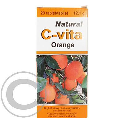 NATURAL Vitamín C orange tbl.20, NATURAL, Vitamín, C, orange, tbl.20