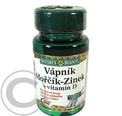 Nature's Bounty Vápník-hořčík-zinek vit.D tbl.30, Nature's, Bounty, Vápník-hořčík-zinek, vit.D, tbl.30