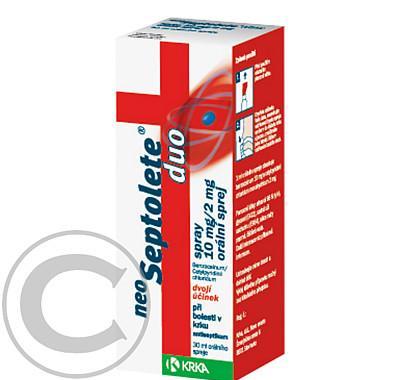 NEOSEPTOLETE DUO SPRAY  1X30ML Ústní sprej  : VÝPRODEJ exp. 2015-02-28, NEOSEPTOLETE, DUO, SPRAY, 1X30ML, Ústní, sprej, :, VÝPRODEJ, exp., 2015-02-28