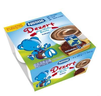 NESTLÉ Dezert přesnídávka Kakao 4x100 g, NESTLÉ, Dezert, přesnídávka, Kakao, 4x100, g