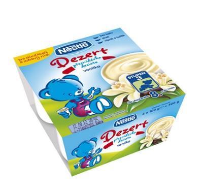 NESTLÉ Dezert přesnídávka Vanilka 4x100 g, NESTLÉ, Dezert, přesnídávka, Vanilka, 4x100, g