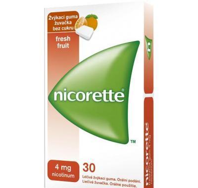 NICORETTE FRESHFRUIT GUM 30 x 4 MG Žvýkačky