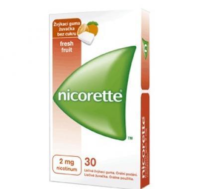 NICORETTE FRESHFRUIT GUM 30X2 MG Žvýkačky, NICORETTE, FRESHFRUIT, GUM, 30X2, MG, Žvýkačky