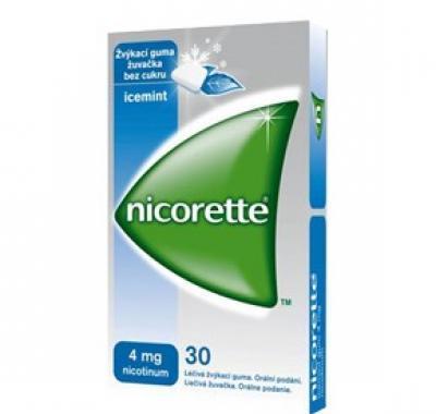 NICORETTE ICEMINT GUM 30X4 MG Žvýkačky, NICORETTE, ICEMINT, GUM, 30X4, MG, Žvýkačky