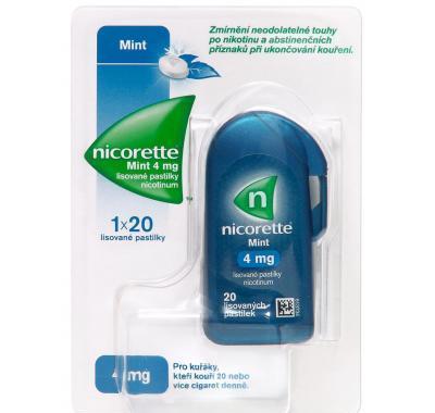 NICORETTE MINT LISOVANÉ PASTILKY  20X4 MG, NICORETTE, MINT, LISOVANÉ, PASTILKY, 20X4, MG