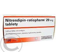 NITRENDIPIN-RATIOPHARM 20MG  100X20MG Tablety