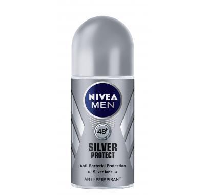 NIVEA Deo muži Silver Protect kulička AP 50 ml, NIVEA, Deo, muži, Silver, Protect, kulička, AP, 50, ml