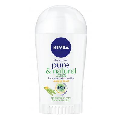 NIVEA deo Pure&Natural Jasmín stick 40ml, NIVEA, deo, Pure&Natural, Jasmín, stick, 40ml