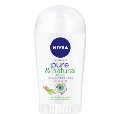 NIVEA deo Pure&Natural Lotos stick 40ml, NIVEA, deo, Pure&Natural, Lotos, stick, 40ml