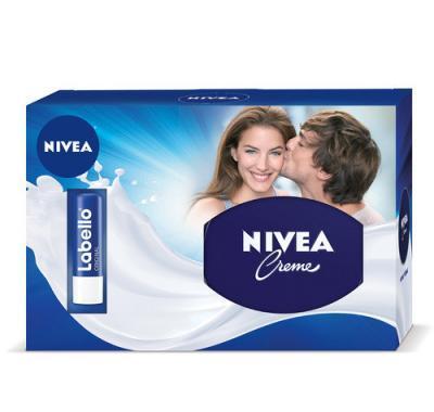 NIVEA kazeta pro ženy NCR krém   balzám na rty Labello, NIVEA, kazeta, ženy, NCR, krém, , balzám, rty, Labello
