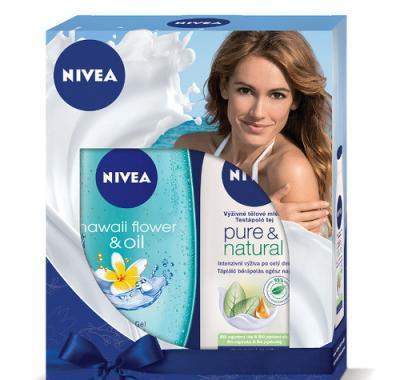NIVEA Kazeta pro ženy PURE tělové mléko   sprchový gel
