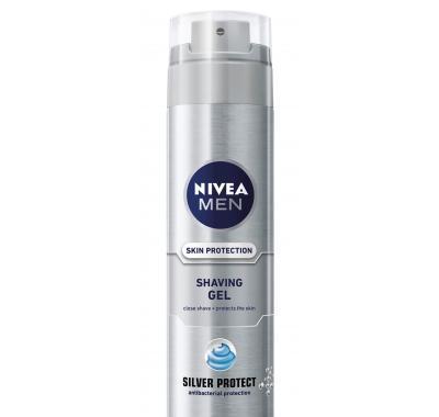 NIVEA MEN gel na holení Silver protect 200 ml, NIVEA, MEN, gel, holení, Silver, protect, 200, ml