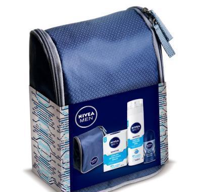 NIVEA MEN kazeta TAŠKA COOLING gel 200 ml   balzám po holení 100 ml   deo 50 ml, NIVEA, MEN, kazeta, TAŠKA, COOLING, gel, 200, ml, , balzám, po, holení, 100, ml, , deo, 50, ml