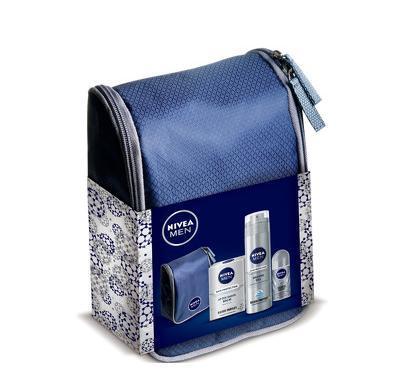 NIVEA MEN kazeta TAŠKA SILVER gel   balzám po holení   deo, NIVEA, MEN, kazeta, TAŠKA, SILVER, gel, , balzám, po, holení, , deo