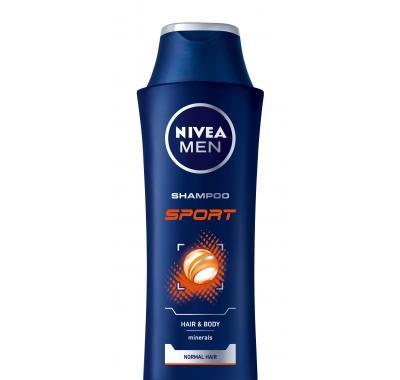 Nivea Men Sport Shampoo 250ml Šampon na vlasy a tělo, Nivea, Men, Sport, Shampoo, 250ml, Šampon, vlasy, tělo