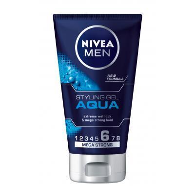 NIVEA MEN Styling Gel Aqua gel na vlasy s mokrým efektem 150 ml