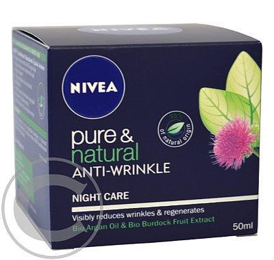 NIVEA Noční krém proti vráskám Pure&Natural 50 ml