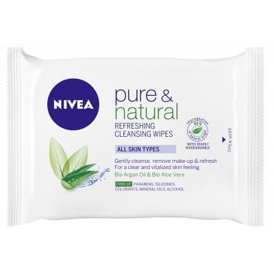 Nivea odličovací ubrousky 25 kusů Pure&Natural