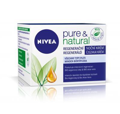 NIVEA pure&natural noční krém 50 ml, NIVEA, pure&natural, noční, krém, 50, ml