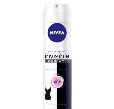 NIVEA spray Invisible Black & White Clear 150ml, NIVEA, spray, Invisible, Black, &, White, Clear, 150ml