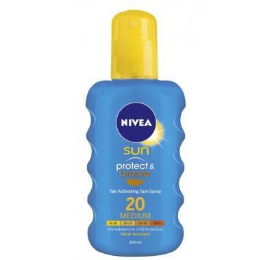 NIVEA Sun intenzivní mléko na opalování OF20 200 ml, NIVEA, Sun, intenzivní, mléko, opalování, OF20, 200, ml