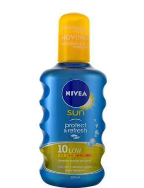 NIVEA Sun neviditelný sprej na opalování OF10 200ml, NIVEA, Sun, neviditelný, sprej, opalování, OF10, 200ml