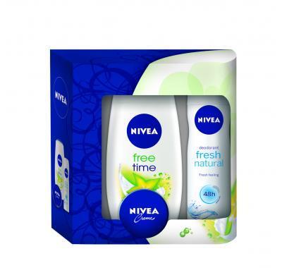 NIVEA Vánoční dámská kazeta Fresh (deo   sprchový gel   krém), NIVEA, Vánoční, dámská, kazeta, Fresh, deo, , sprchový, gel, , krém,