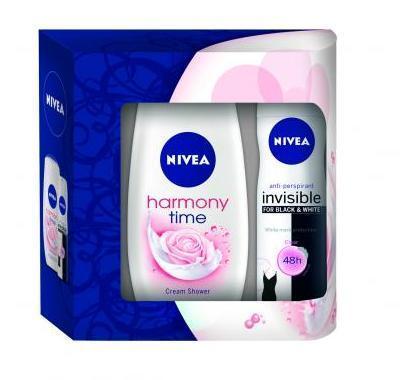 NIVEA Vánoční dámská kazeta Invisiblerose (deo   sprchový gel), NIVEA, Vánoční, dámská, kazeta, Invisiblerose, deo, , sprchový, gel,