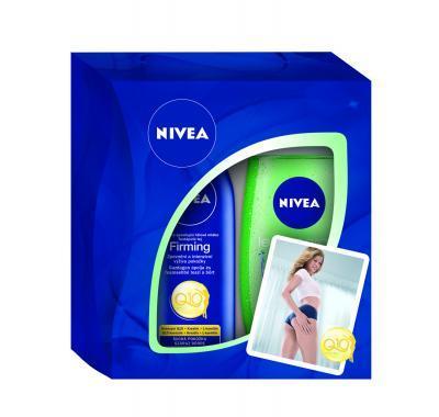 NIVEA Vánoční dámská kazeta Milk (zpevňující tělové mléko   sprchový gel)