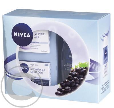 NIVEA Vánoční kazeta Visage Anti-age (odličovač   noční krém   denní krém)