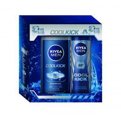 NIVEA Vánoční pánská kazeta Cool Klick (deo   sprchový gel)