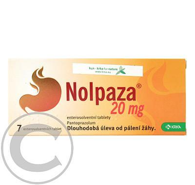 NOLPAZA 20 MG ENTEROSOLVENTNÍ TABLETY  7X20MG Tablety