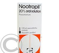 NOOTROPIL 20% ORAL SOLUTION  1X125ML Roztok, NOOTROPIL, 20%, ORAL, SOLUTION, 1X125ML, Roztok