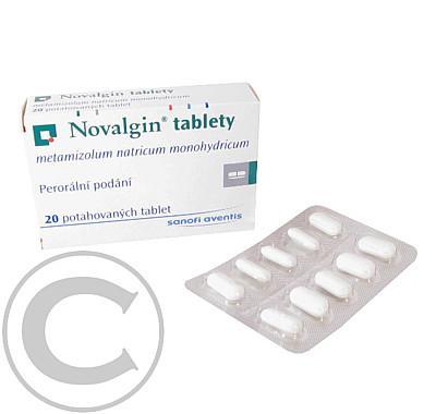 NOVALGIN TABLETY  20X500MG Potahované tablety