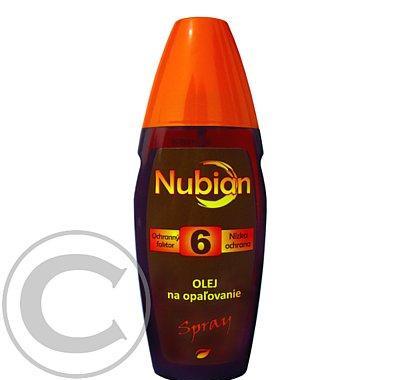 NUBIAN F6 olej na opalování, spray 150ml, NUBIAN, F6, olej, opalování, spray, 150ml