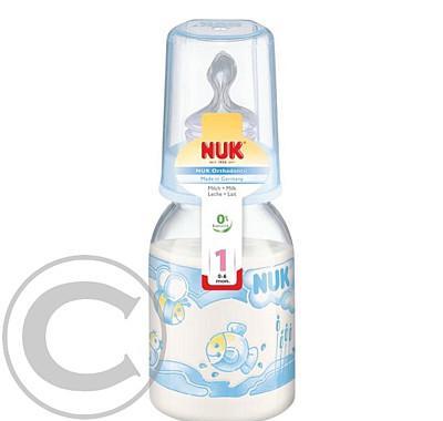 NUK-Dětská láhev PP Modrá 110ml SI savička V1-M 743399, NUK-Dětská, láhev, PP, Modrá, 110ml, SI, savička, V1-M, 743399